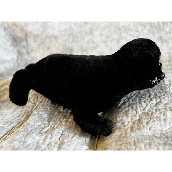 Vintage 1987 Squeezums Seymour Black Seal 16” Plush! RARE Fundamental - Picture 7 of 7
